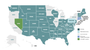 Nursing Company States Map